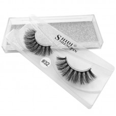Shidi Shangpin 3d mink false eyelashes 1 pair set Handmade soft stem eyelashes [Silver card] cross-border supply