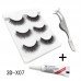 3d hand-made soft hair chemical fiber eyelash set combination false eyelashes + small glue + tweezers