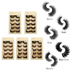 Long and slender natural mink false eyelashes 3d soft eyelashes factory outlet