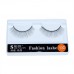 Cross-border source of natural curling false eyelashes 1 pair of plastic black stem stage performance thick eyelashes wholesale