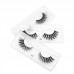 Cross-border hot sale 3D imitation mink hair 1 pair set Semi-finished false eyelashes Natural soft eyelashes beauty tool