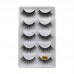 5 pairs of new 3D imitation mink false eyelashes handmade natural thick eyelashes factory direct sales