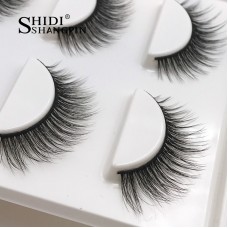 Shidi Shangpin 3D Mink False Eyelashes 3 Pairs Natural Eyelashes 3D-X11 Hot Selling in Europe and America