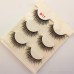 3d chemical fiber false eyelashes three pairs of natural thick imitation mink soft eyelashes amazon direct sales can be customized