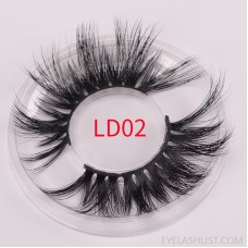 Mink false eyelashes 25mm lengthened mink hair European and American false eyelashes 5d multi-layer exaggerated stereo can be customized
