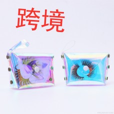 amazon source spot flat eyelashes with eyelash holder laser transparent eyelashes packaging box eyelash pack