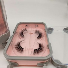 amazon source two pairs of false eyelashes box mini suitcase trolley eyelash box luggage eyelash box