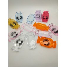 amazon source spot new false eyelash packaging box with eyelash holder candy shape eyelash box