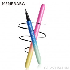 Makeup Meimei Reba Lightly Slim Eyeliner for Beginners Non-Smudge Liquid Eyeliner Pen Sponge Head 2 Colors