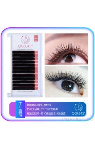 OGLE45° Lashes Mink Tray Eyelash Extensions J, B, C, D Curl Individual Silk Lash