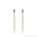 925 silver needle long star pearl tassel earrings female net red new exaggerated earrings ear jewelry one generation