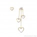 925 asymmetric heart-shaped tassel earrings female super fairy temperament Korean long earrings simple cold wind ear jewelry