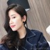 Black tassel earrings Korean temperament long pendant net red female retro s925 silver needle earrings earrings ebay