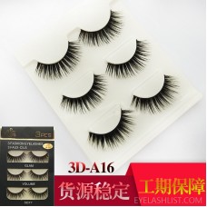 False eyelashes foreign trade amazon spot hot sale natural thick and slender amazon eyelashes 3D-A16