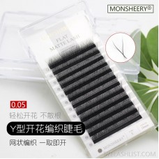 Monsheery pull box 0.05YY automatic preparation grafted eyelashes ebay new packaging false eyelashes customization