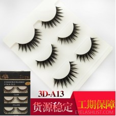 Foreign trade hot selling 3D false eyelashes amazon spot new natural thick handmade eyelashes ebay3D-A13