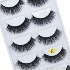 3D chemical fiber false eyelashes five pairs set natural and realistic eyelashes amazon source amazon direct sales