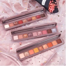 Color is vibrato, the same nine-color fingertip glitter keyboard eye shadow, pearlescent matte waterproof, long-lasting three-dimensional non-flying powder