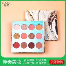 Color is the foreign trade hot style net red keyboard eye shadow 12 color glitter high gloss eye shadow set, make-up one drop