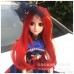 Anime cosplay wig BJD loli doll with red tail curly hair doll wig amazon supply
