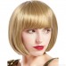 Yiwu wigs, European beauty hot sale short hair, fluffy face repair, middle-distribution wig, high temperature wire amazon supply