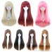 Amazon sells European fashion natural color long straight hair wig cosplay wig headgear in stock ebay