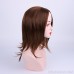 Trendy wigs, medium and long hair, straight hair, European and American style, high temperature silk, full wig cover, simulation dress, head cover