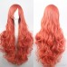Anime spot amazon sales European and American wig COS wig 80CM long curly hair high temperature silk multicolor curly hair