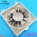 Wish Hongchang false eyelashes factory natural 3D mink false eyelashes from stock