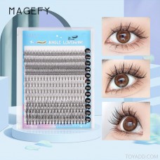 Amazon Magefy Simulation 3D Concentrated Single Cluster False Eyelashes Planted Eyelashes Beauty Cemented Shanglasses