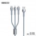 Remax Apple data cable 100W charging line TYPE-C Android iPhone fast charge 5A three-in-one Hua common flush wire flat 20W genuine 12 mobile phone iPad flash 16W