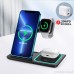 Three-in-one wireless charger suitable for AppleWatch Watch IWATCH Apple 13 Chart iPhone12 fast bracket magazine Magsafe base airpods Bluetooth headset