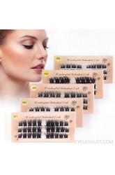 Amazon's new segmented grafting single cluster fake eyelashes naturally thick models three rows of self -grafted simulation eyelashes