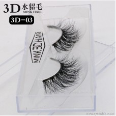 Classic Luxurious 3D False Eyelashes Messy 100% Real Siberian Mink Eye Lashes