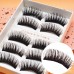 E03 Japanese 5 pairs of brown plus black thick cross messy exaggerated eyelashes spread manufacturers wholesale false eyelashes