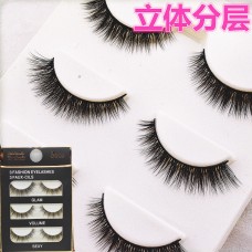 3D30 soft stem pure hand lashes 3d realistic multi-layer thick natural long long eye tail long multi-layer false eyelashes