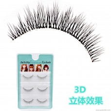 3D-01 wholesale realistic 3D stereo multi-layer false eyelashes natural thick cross messy short paragraph very soft
