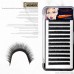 One second flowering grafting eyelashes | single root dense row does not loose root | automatic flowering dense row of false eyelashes handmade eyelashes