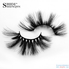 Shi Di Shangpin 3D Mink Hair False Eyelashes 25mm Handmade Thick Curling Eyelashes Long Cross-Border Explosion