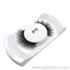Shi Di Shangpin 3D Mink Hair False Eyelashes 1 Pairs Natural Fiber Long Eyelashes Cross-border Sources #19