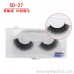 New 0.05 material imported fiber false eyelashes 5D zero touch antibacterial pair of eyelashes