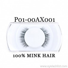 Xin Shi Li 3D False Eyelashes 100% Mink Hair Pure Handmade False Eyelashes P01-00AX001