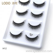 5 pairs of 3DH-12 leeches false eyelashes 3d false eyelashes hydrating hair false eyelashes simulation thick and natural