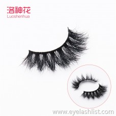 Cross-border direct sales mink hair Thick and comfortable cross section Pure hand-made pair of fake eyelashes KNG-40