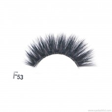 Factory direct 3D chemical fiber false eyelashes F53 eyelashes natural nude makeup natural curling is not easy to fall off