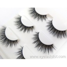 Spot Wholesale Mink Hair 3D-15 Eyelashes Natural Thick False Eyelashes 3 Pairs Self-adhesive False Eyelashes