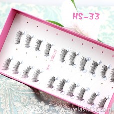 HS-33 Japanese half-eye natural cross section handmade eyelashes factory direct small wholesale