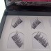 3D double magnet false eyelashes Four pairs of magnet eyelashes No glue no trace pure manual magnetic eyelashes manufacturers wholesale