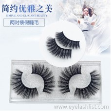Cross-border exclusive for two pairs of false eyelashes Eyelashes SD multi-layer thick and long soft European and American makeup imitation leeches