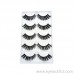 2019 new handmade black stalk eyelashes soft long false eyelashes five pairs of wholesale